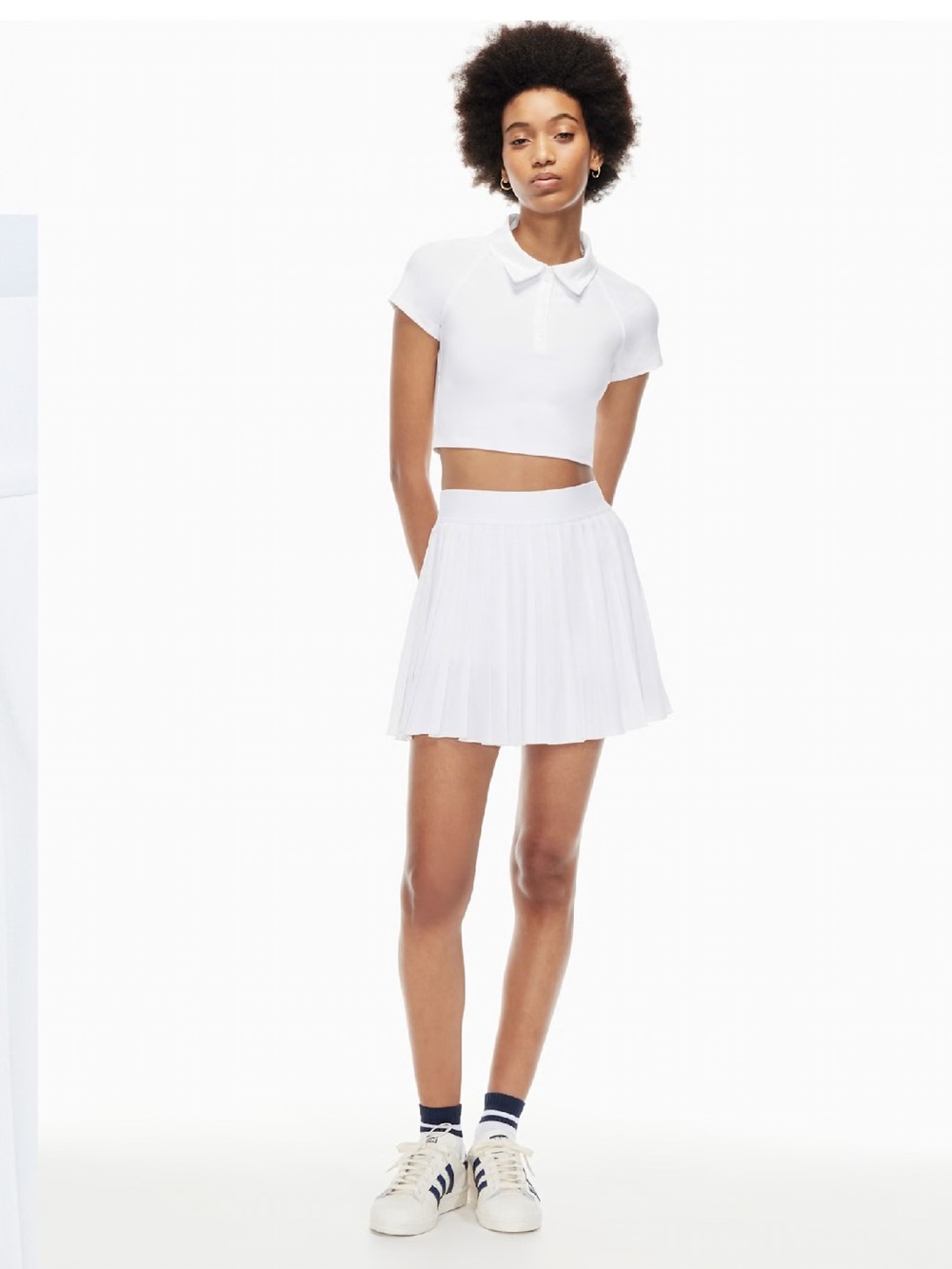 Aritzia TnaMOVE Tennis Mini Skirt- White